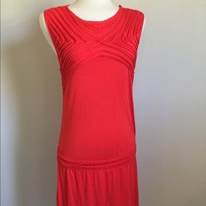 Max Studio T-Shirt dress Red Cotton NWT